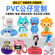 PVC soft rubber toy custom silicone slush injection molding enterprise mascot Resin cartoon hand-made custom blind box doll