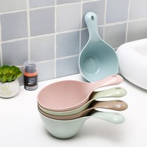 Creative home kitchen plastic water scoop long handle plastic water spoon Baby Bath Bath Shampoo cup water drift