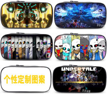 Net red animation Undertale legend under the pen bag junior high school students pencil box male Sans stationery box