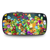 Plants vs. Zombie Childrens Pen Pen Box Pen Boys First Grade Canvas Pencil Case Large Capacity