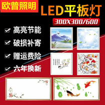 Opal integrated ceiling led flat panel lamp 300x300x600 aluminum gusset embedded kitchen toilet flat panel lamp