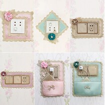 Switch sticking to mobile phone socket charging shelf Decorative Wall Sticking Able To Put Mobile Phone Key Case Wall Wall-mounted Bag