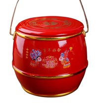 Solid wood children and Sun barrels wedding dowry children grandson treasure bucket wedding supplies wedding room decoration single two optional