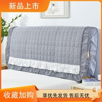 Korean Version Bedside Hood Series Cloth Art All-cotton Clip Cotton Bedside Hood Plus Cotton Bedcover Leather Bed Dust Cover