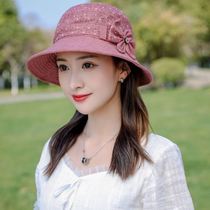 Elderly hat female spring and autumn elderly hat thin summer mother hat spring and summer sunshade cloth hat middle-aged lady topper