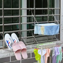 Drying pillow artifact Towel support sock rack Drying rack Underwear can be window home outdoor balcony High-rise hanging shoe rack