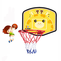 Home punch-free basketball frame hanging wall basketball board basketball stand small basketball circle indoor and outdoor pitching frame kindergarten basket