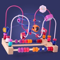 Building blocks beaded around beads toys 6-12 months baby early education benefit intelligence boys and girls 1 a 2 years old 3 babies