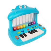Bile B Toys hippopotamus piano infants and young children electronic piano playing and singing toy music enlightenment popular small musical instrument