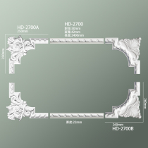 PU Line PU Bent Corner Flower Eurostyle Smallpox Wall Paper Press Side Line Manufacturer Direct 2700