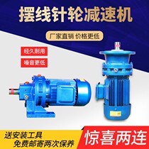 Planetary cycloidal needle wheel reducer with motor upright BWD small horizontal reducer swing pin type national standard copper core