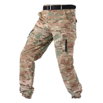 Spring and Autumn Camouflage Tactical Little Foot Pants Slim Outdoor Function Gearwear Pants Trousers Bundles of Trousers Waterproof and Wear-resistant
