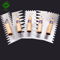 Small trowel toothed spatula Serrated trowel plasterer New tool Gray spoon Paving tile ash shovel bricklayer
