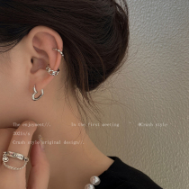 Metal love three-piece ear clip female earless temperament fashion ear clip simple sex cold wind summer ear buckle