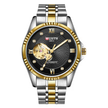 Wallis brand watch mens fashion personality waterproof luminous automatic mechanical watch mens factory boutique watch