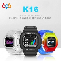 K16 smart bracelet heart rate blood pressure ECG sleep exercise health step temperature ip68 waterproof fashion bracelet