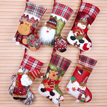 Christmas Socks Gift Bags Christmas Decorations Gift Socks Nursery School Children Santa Santa Big Candy Bag