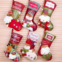 Christmas Socks Gift Bags Christmas Decorations Gift Socks Kindergarten Children Small Gifts Santa Candy Bags