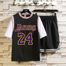 Summer quick-drying boys and girls students Kobe Bryant 24 No. 23 basketball set ball clothes short sleeve T-shirt fake two pieces