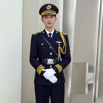 New security overalls set mens autumn and winter uniforms security property Hotel image post concierge uniforms