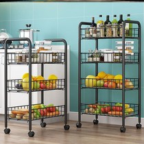 Kitchen shelf floor multi-layer vegetable shelf storage snack storage rack universal storage rack bedroom storage rack