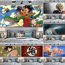 Dragon ball Super background hanging cloth student dormitory room bedside living room decoration ins wall covering Monkey King Saiyan