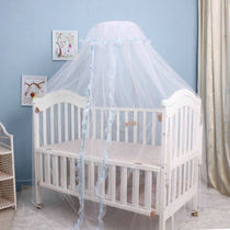 Crib baby bed floor-to-ceiling mosquito net open court mosquito net universal jacquard crib lace mosquito net bracket