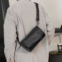 Boys satchel bag senior bucket shoulder bag fashion new small shoulder bag breast bag female plantation skin bag