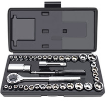 Germany and Japan imported Bosch Leta socket tool 40 pieces of extended ratchet metric and imperial hexagon socket wrench