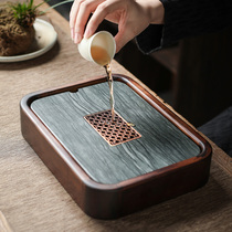 Ujinshi tea tray Household water storage bamboo dry brew small tea table small light luxury modern tray small tea tray for one person
