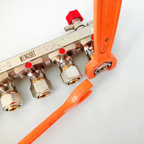 Floor heating pipe diverter special wrench geothermal removal tool opening 4 points 6 points double Open opening wrench pipe removal pliers