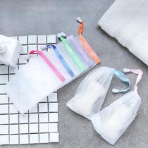 Poked facial cleanser foaming net Bath bubble washing face bubble mesh storage net bag
