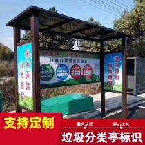 Outdoor mobile garbage room booth recycling station manufacturers custom garbage sorting room sanitation metal intelligent collection kiosk