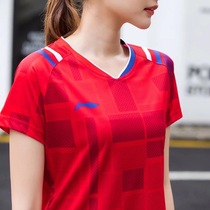 Badminton suit suit mens and womens short-sleeved summer quick-drying game jersey Group printing custom volleyball ball sportswear