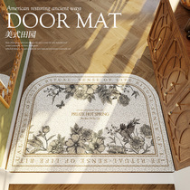 American light luxury entrance door mat entrance door can be cut PVC wire ring door mat foot mat entrance entrance carpet