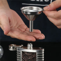 Tthick 304 stainless steel funnel wine leaking kitchen small tool Mini inverted oil funnel large caliber with filter screen