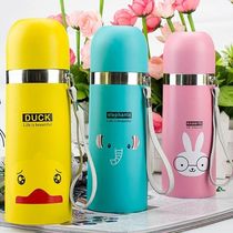 (Multi-color optional)304 stainless steel insulation cup Student children cute cartoon portable creative bullet