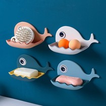 New soap box non-perforated wall-mounted household soap rack drain creative toilet soap box
