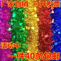 Venue living room rainbow strip ribbon sequin fruit basket packaging accessories New year new room ribbon pull flower