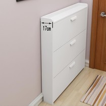 Ultra-thin shoe cabinet home door shoe cabinet overturning door hall cabinet storage space large capacity simple shoe rack