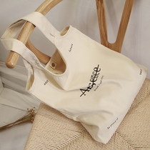 Japanese lazy wind handbag ins literary simple large capacity Korean style shoulder canvas bag female students