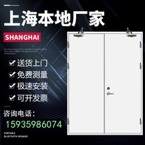 Shanghai First Class B Class steel fireproof door steel wood glass stainless steel fire safety door manufacturer direct sale