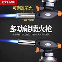 Outdoor portable high temperature fire gun burning pig hair picnic barbecue cassette furnace gun Point Carbon igniter welding gun