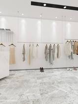 Mens and womens clothing store hanging clothes rail hanging ceiling boom stainless steel display rack hanger shelf wall hanger