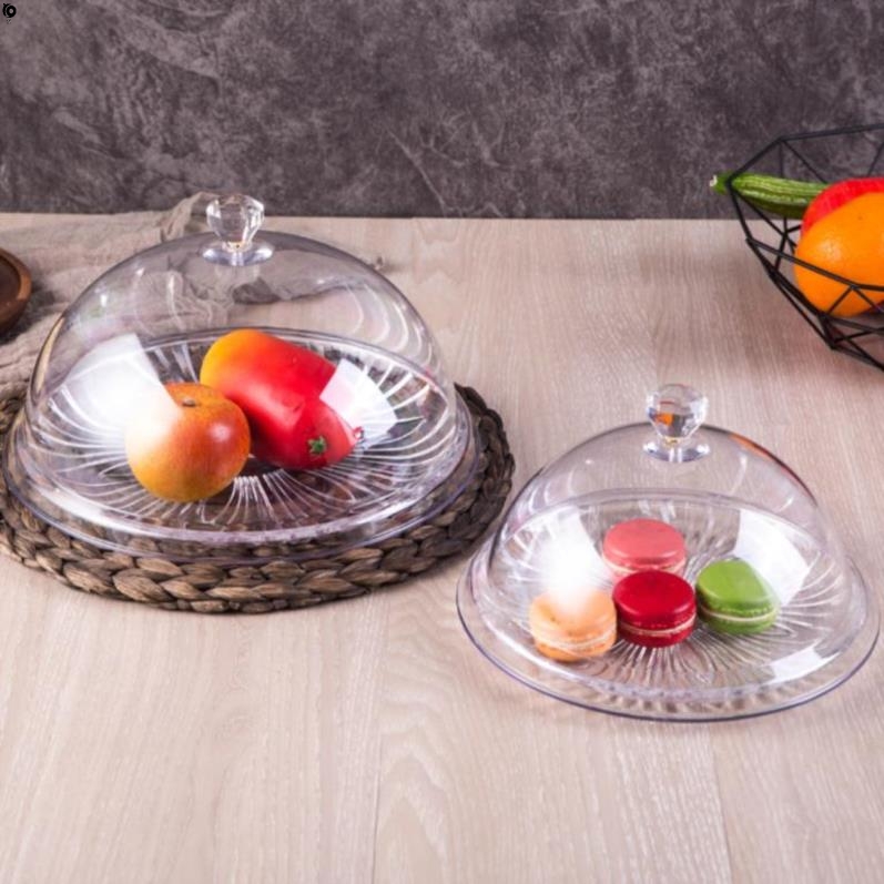 Try the plate with cover transparent fresh box display plate buffet exquisite Western small fruit plate bakery home
