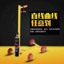 Runway steering factory workshop marking artifact cold spray Road scribing machine hand push school site marking paint