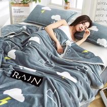 Sofa with blanket afternoon nap Living room Blankets Spring Autumn and the wind cover is covered with six layers of gauze fur towels by the cover blanket Summer