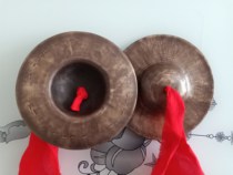 17cm handmade forged bronze small Beijing hi-hat Old hi-hat Water hi-hat Small head cymbal Small cap cymbal Taoist folk hinge method