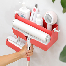 Floor sticky hair roller brush Wall-mounted sticky hair artifact Tearable roller clothes Bed pet hair sticky hair device long rod