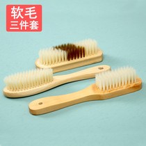 Laundry Brush Soft Hair Not Hurt Clothing Home Long Handle Solid Wood Cleaning Plate Brushed Shoes Brush Wash Clothes Shoes Brush Suit